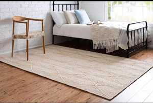 พรมปอกระเจาถักสไตล์โบฮีเมียนทำด้วยมือปรับขนาดได้ตามต้องการ - Product Image 2