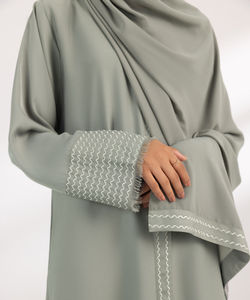 Abaya larga de mujer cómoda de mejor diseño personalizado abaya de mujer islámica al por mayor a bajo precio nuevo en blanco liso personalizado - Product Image 5