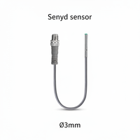 Sensor Proximitas Induktif Mini M4 M5 3 4mm Sensor Deteksi Logam Kecil 0.8mm 1mm 1.5mm Jarak Deteksi Kabel Pigtail