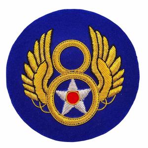 Insignia bordada de la Banda Naval Sueca, Marinens Musikkår, con hilo de oro sobre un fondo azul - Product Image 4