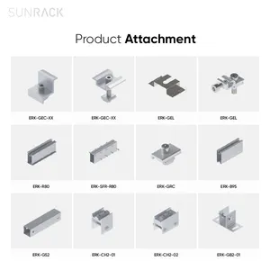 Sunrack solare PV montaggio a terra struttura supporto vite messa a terra pila staffa con tracciamento