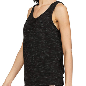 2025 nueva llegada de alta calidad de secado rápido transpirable Jersey hecho a medida OEM gimnasio mujeres camisetas sin mangas con cuello de correa estilo deportivo - Product Image 3