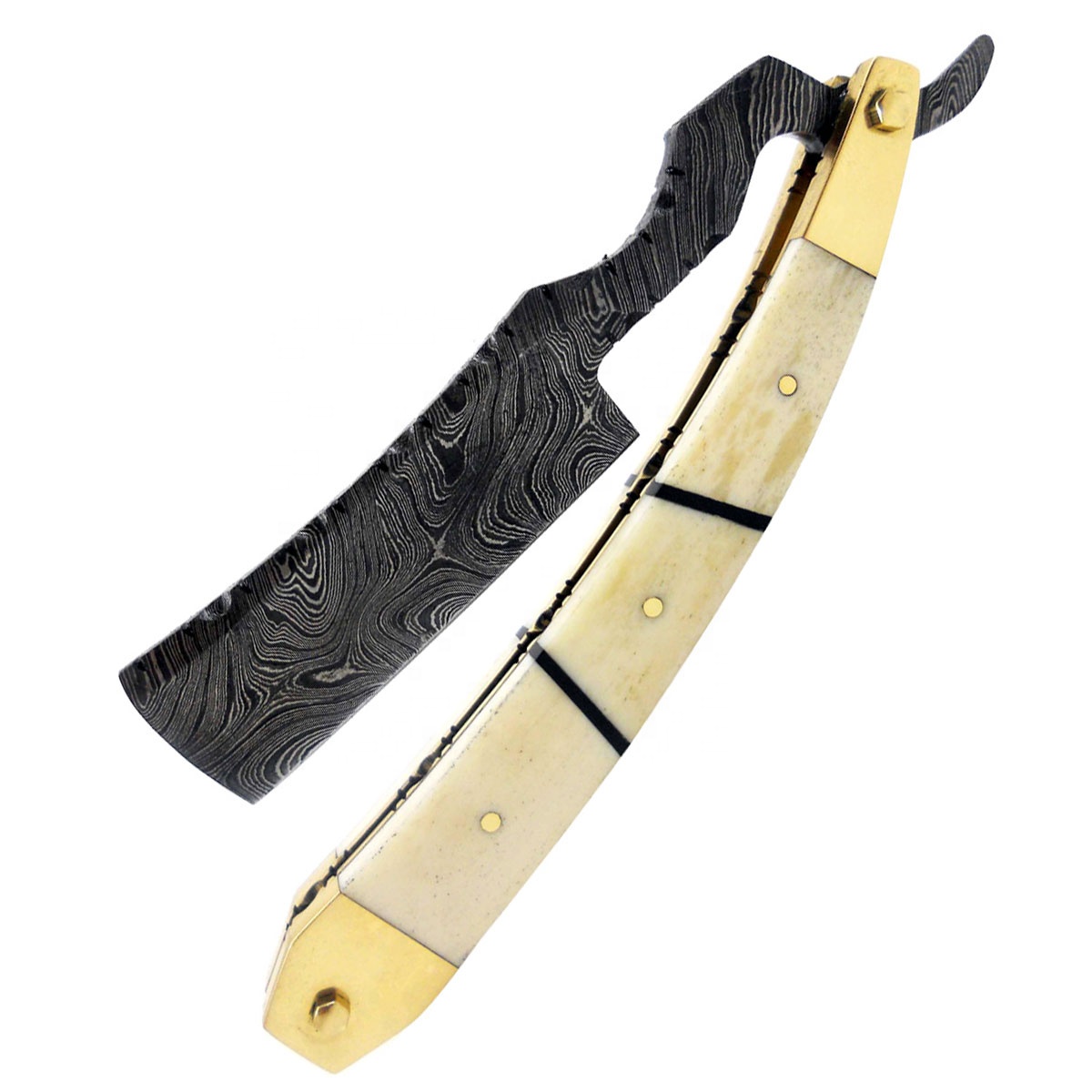 (Skin) Camel Bone with Brass Fittings