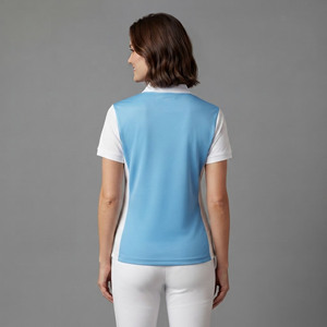 Polo de Mujer de Moda, 100% Algodón, 2 Tonos, Logotipo Personalizado Impreso en 3D, Transpirable, Fabricante Mayorista - Product Image 6