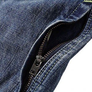 Veste bomber en jean bleu pour homme, style unique, col à patch, veste de pilote, vêtements décontractés pour moto - Product Image 4