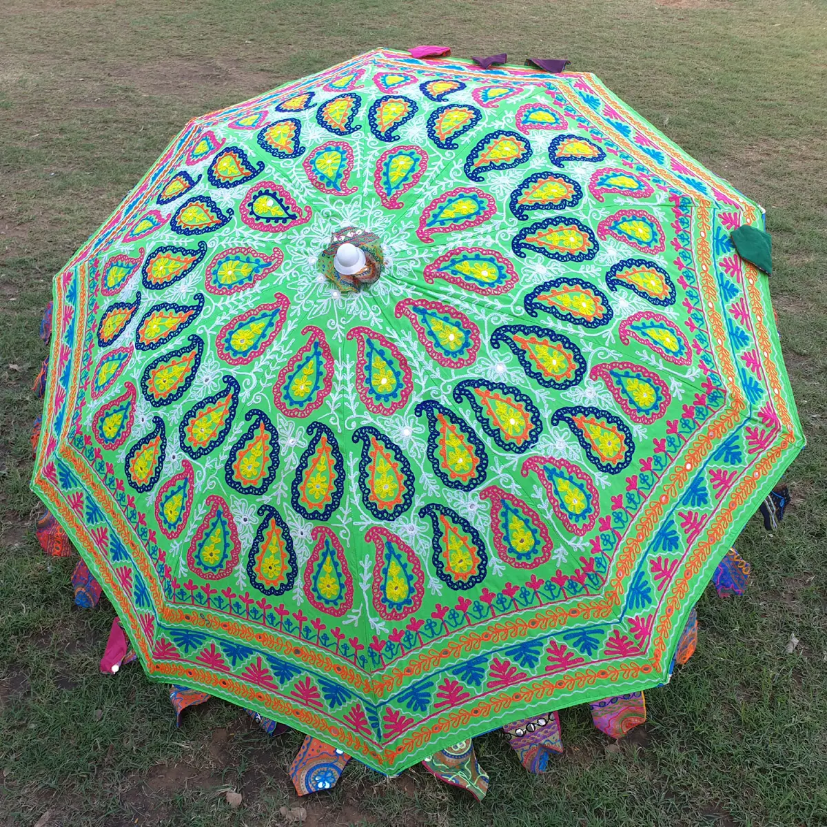 Parapluie de jardin en coton style bohème, ombrelle, jardin, Patio, bohème