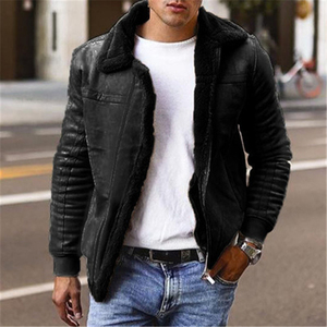 Nueva llegada de la chaqueta de cuero de los hombres al por mayor chaquetas de cuero para los hombres - Product Image 1