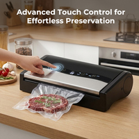 75kPa 2000mAh tactile 50 cycles par charge mode bocal soudure 30cm inox machine sous vide portative scelleuse sous vide