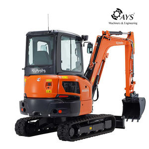 Mini-excavatrice japonaise KX037-4, excavatrice compacte à balayage zéro - Product Image 1