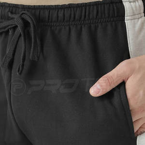 Survêtements XXL décontractés pour hommes personnalisés noir couleur unie entraînement Jogging Streetwear avec logo vêtements de sport d'hiver - Product Image 6