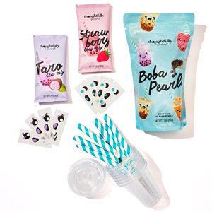 Set per Degustazione di Mini Boba Pearl Gourmet, Include 8 Porzioni di Bubble Tea, 2 Gusti, Bicchieri e Coperchi - Product Image 3