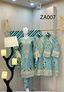 SSumaira Collection Premium Khaddar brodé 3 pièces Plazo Salwar Kameez robe ensemble tenue chaude et tendance, petites à grandes tailles - Product Image 2