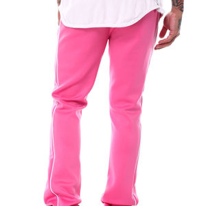 Pantalons de jogging évasés en coton pour homme, taille plus, coupe régulière, écologiques, respirants, avec autocollant DTG 2025 - Product Image 5