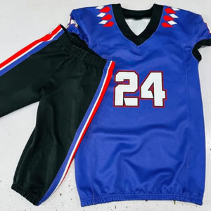 Uniformes de fútbol americano de equipo de club personalizados, uniforme de bandera de sarga, conjunto de ropa de fútbol americano, paquetes de uniformes 7v7 - Product Image 3