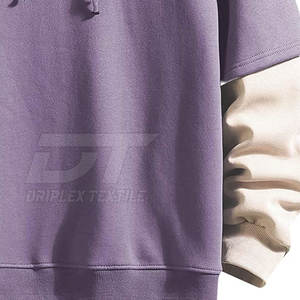 Haute qualité Street Wear bas quantité minimale de commande hommes coupe ample sweats à capuche basique coton mélangé coupe ample sweats à capuche pour hommes - Product Image 5