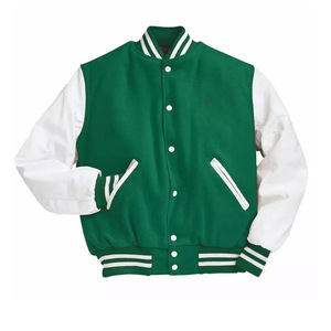 Top Quality <b>Men's</b> Baseball Custom Logo Varsity <b>Jackets</b> Low Price Short Sleeve <b>Leather</b> Windproof Quilted <b>Men</b> Varsity <b>Jacket</b> - Product Image 1