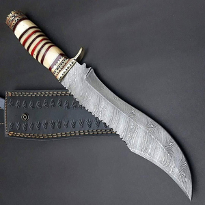 Couteau de camping forgé à la main en acier inoxydable Couteau BOWIE fait main professionnel pour votre meilleur ami Outils cadeaux - Product Image 2