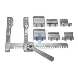 Ensemble d'instruments en acier inoxydable certifié CE, classe II, 2 lames, écarteur de côtes, rétracteur Burford Finochietto, 10 à 12 pouces - Product Image 2