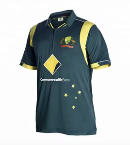 2024 conjunto de uniforme de cricket de manga corta personalizado para hombre precio al por mayor del proveedor de fábrica ropa deportiva de sublimación de talla grande - Product Image 5