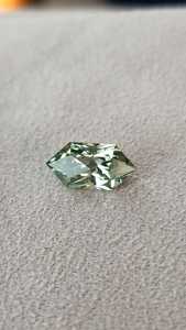 12 x 6 mm, color verde menta, corte de precisión, zafiro geométrico cultivado en laboratorio, diamante hexagonal, corte marquesa holandesa, piedra suelta, fabricante - Product Image 6