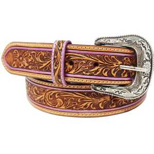 เข็มขัดหนังวัวซ่อนแกะสลักลายดอกไม้แบบตะวันตกพร้อมหัวเข็มขัดอัลลอยสลักลายดอกไม้สำหรับผู้ชายและผู้หญิง - Product Image 4