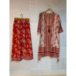 ชุดชีฟองสองชิ้น FUSION รุ่นยาวพิเศษ SL00248 เสื้อแขนสามส่วน ชุดเซ็ตสองชิ้นสำหรับใส่ในชีวิตประจำวัน เหมาะสำหรับฤดูใบไม้ร่วง - Product Image 4