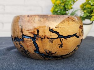 Bol en fil de bois fait à la main cadeau pour tricoter Lichtenberg Figure porte-écheveau de fil meilleur cadeau pour mère anniversaire noël - Product Image 2