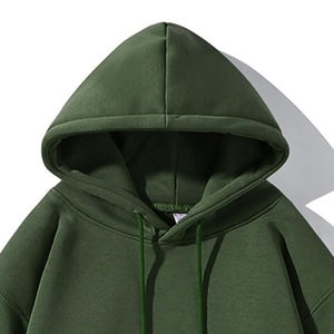 เสื้อฮู้ดสวมหัวผ้าฝ้าย100% 500gsm สำหรับผู้ชายเสื้อฮู้ดสำหรับฤดูหนาวย้อมสีธรรมดาขนาดใหญ่ไม่มีเชือกดีไซน์ใหม่ - Product Image 4