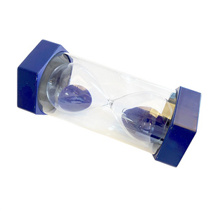 Hiện đại 30 cm Jumbo hình lục giác nhựa và thủy tinh lớn đồng hồ cát hẹn giờ cho trở lại trường học - Product Image 2