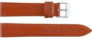 Unisex Leather 7 Light Brown Classic Genuine Luxury <b>Watch</b> Strap 20mm Breathable Water-Resistant Smart <b>Watch</b> Band Soft Adjustable - Product Image 2