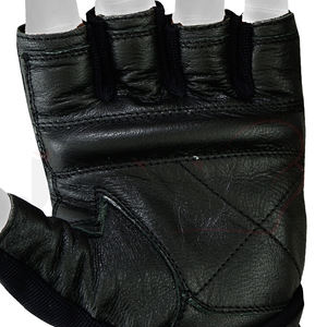 Guantes de Piel de Alta Calidad Transpirables de Medio Dedo para Levantamiento de Pesas Profesional, Guantes Deportivos Unisex para Gimnasio y Entrenamiento - Product Image 6