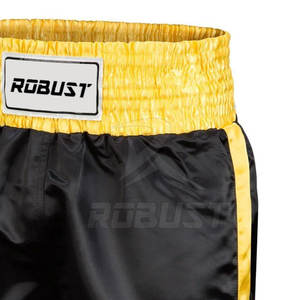 กางเกงชกมวยพิมพ์โลโก้ตามสั่ง คุณภาพสูง สำหรับทุกเพศ ผลิตจากผ้าซาตินไนลอนและผ้าฝ้าย 100% เหมาะสำหรับมวยไทยและศิลปะการต่อสู้แบบ MMA - Product Image 2