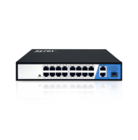 Conmutador POE 24 puertos POE + 2 Sfp + 2 puertos de enlace ascendente Conmutador Gigabit Ethernet PoE completo