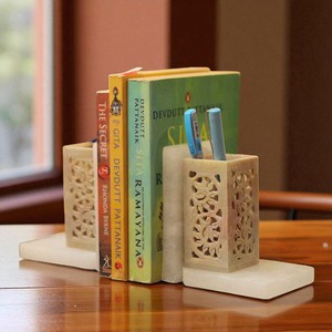 Sujetalibros de diseño clásico para interiores Fusion Vintage Sujetalibros moderno estilo antiguo soportes decorativos para libros para el hogar y la Oficina - Product Image 3