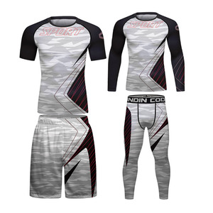 OEM Custom Printed Breathable Compression Shirt for Men Quick Dry UPF50 Eco-Friendly <b>BJJ</b> MMA Gym <b>Rash</b> <b>Guard</b> Long Sleeve - Product Image 6