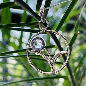 Colgante de Aguamarina Natural, colgante de Plata de Ley 925, colgante de boda, colgante de diseñador, colgante hecho a mano, regalo - Product Image 2