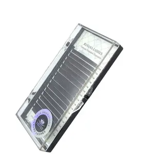 [DISCOUNT EVENT] 2D~5D Eyelashes Extension with Private Label Korea Premium Mink and Silk Eyelash BANANA Various Curls