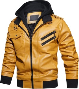 2026 Custom Coated <b>Leather</b> <b>Jacket</b> for <b>Men</b> with Stand Collar Breathable Windproof Design Boxy Fit Casual Streetwear - Product Image 5