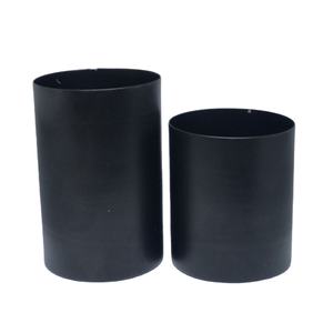 Vela en forma de cilindro de Metal, tarro de vela de alta calidad, Juego de 2, el más vendido, marca personalizada - Product Image 1
