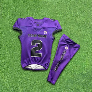 Uniforme de football américain personnalisable pour enfants manches courtes respirant grande taille fabriqué au Pakistan - Product Image 4