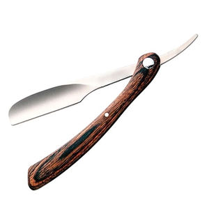 Plastic Handle Safety Razor Professional Straight <b>Edge</b> Shaving Stainless Steel Barber Grooming <b>Tool</b> for Salon Use - Product Image 1