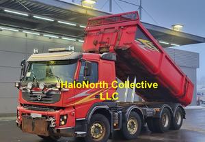 Camion lourd d'occasion Volvo FMX 500 Tipper 8X4 de 2010, transmission automatique, moteur diesel, conduite à gauche, Euro 5, benne basculante, grue de chargement - Product Image 5