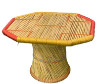 Table d'extérieur en bambou écologique et légère pour café, thé, étude, salon/salle à manger, hôtel