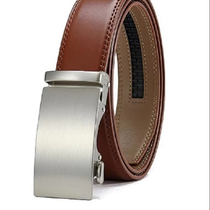 Venta caliente Cinturón de cuero genuino personalizable con acero para hebilla Estilo formal Tamaños disponibles-Venta al por mayor - Product Image 1