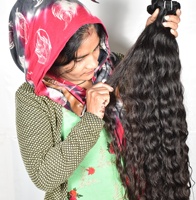 Extensions de cheveux naturels vierges indiens Remy non traités, 100g, double trame machine, toutes couleurs, prix usine de gros