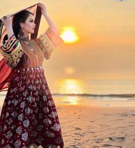 ชุดชนเผ่าทำด้วยมือพรีเมี่ยมจากอัฟกานิสถานดีไซน์ใหม่พร้อมปักลายที่คลุมเต็มแขนยาว - Product Image 3