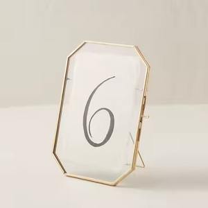 Newly Rectangle Shape Metal <b>Glass</b> <b>Picture</b> Photo <b>Frame</b> in Gold Finish Tabletop - Product Image 4