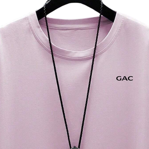 เสื้อยืดแขนสั้นสีม่วงอ่อนสำหรับผู้ชาย คอกลม ลำลอง ทรงโอเวอร์ไซส์ นุ่มสบาย ใส่ได้ทุกวันในฤดูร้อน เสื้อพื้นฐานเรียบง่าย - Product Image 5