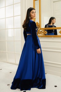 ชุดเดรสแขนยาวสำหรับผู้หญิง คุณภาพดีที่สุด ขายดี ผ้าฝ้าย 100% สีพื้น สไตล์ลำลอง สวมใส่สบายทุกวัน ทรงเอ - Product Image 4