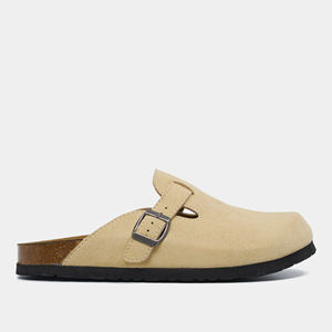 Sandales sabots unisexes beige avec semelle en liège, design minimaliste, Vietnam - Product Image 1